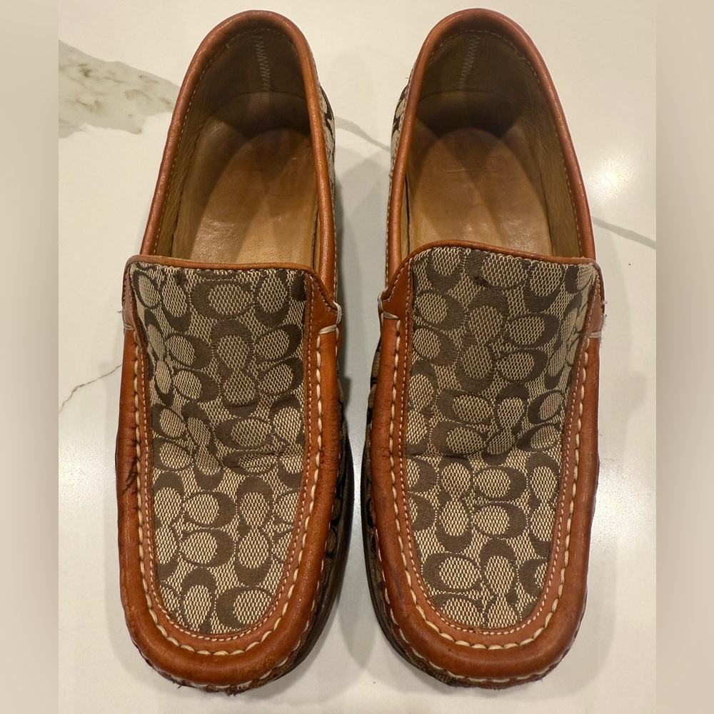 Vintage COACH Signature Vance Loafers J293- Size 6.5B
